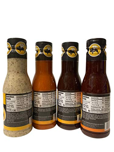 Buffalo Wild Wings Milder Variety Bundle: Parmesan Garlic, Medium, Honey BBQ, Asian Zing