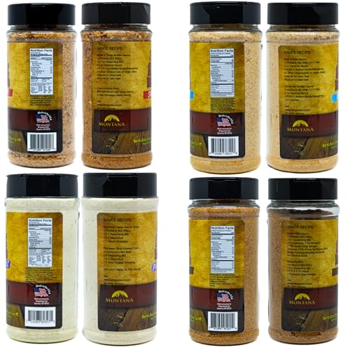 Awards-Winning Wing Sauce Variety Pack | Buffalo, BBQ, Sweet Tangy, Garlic Parmesan - 4 Bottles