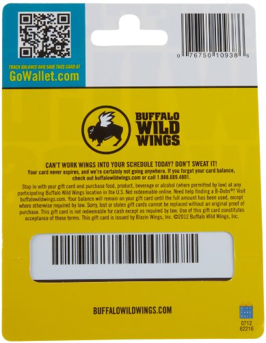 Buffalo Wild Wings Gift Card + Parmesan Garlic Sauce, 12 fl. oz.